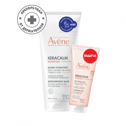 Avene XeraCalm Nutrition Балсам 200 ml + Душ-гел 100 ml