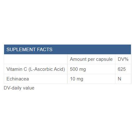 Vitamin C 500 + Echinacea х 120 капсули
