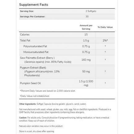 Pygeum & Saw Palmetto / Healthy Prostate