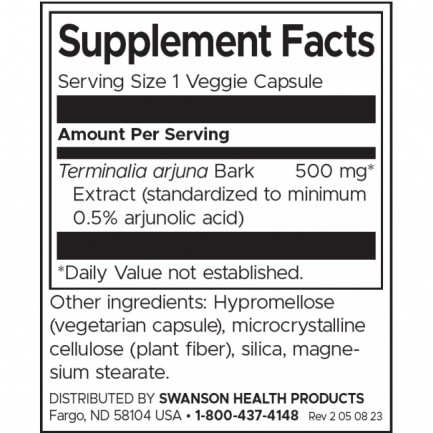 Swanson Арджуна x60 капсули