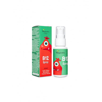 B12 Spray Junior - Витамин В12 за деца, Спрей за уста, 25 ml, 120 дози Vegavero