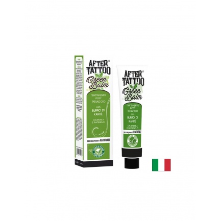 Балсам след татуиране – С масло от ший, пантенол и невен, After Tattoo Green Balm, 50 ml