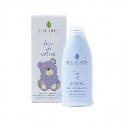 Fiori di Cotone Baby Bath Shampoo - Бебешки шампоан и пяна за вана, 150мл