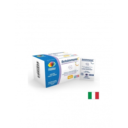 Betaimmuno C - Витамин C 1000 mg + Бета-глюкани + Астрагал – Интензивна защита на имунитета, 14 сашета