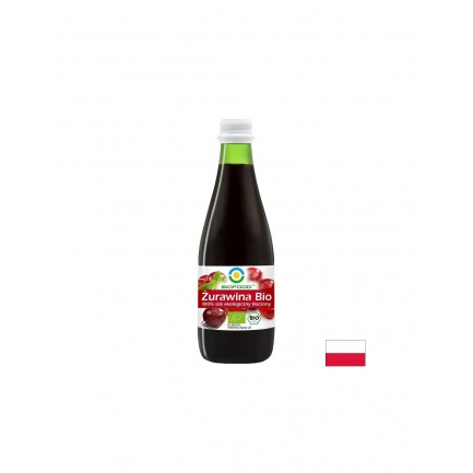 Био сок от червена боровинка 100%, 300 ml