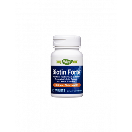 Биотин форте - коса, кожа и нокти - Формула с витамини, 60 таблетки