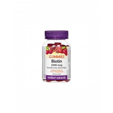 Biotin Gummies/ Биотин 2500 µg/ Коса, кожа, нокти, 60 желирани таблетки