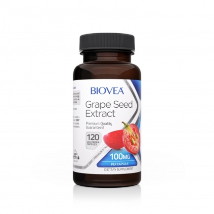 Biovea Grape Seed Extract 100mg - Екстракт От Гроздови Семки | 120 caps