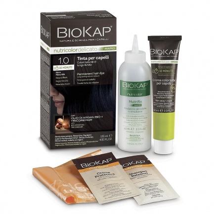 Biokap Nutricolor Delicato Rapid Боя за коса само 10 минути 140 ml - Естествено черно - 1.0