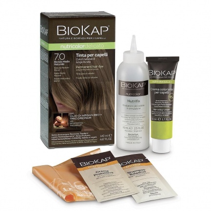 Боя за коса Biokap Nutricolor Delicato, 140 мл. - Естествено черно 1.0