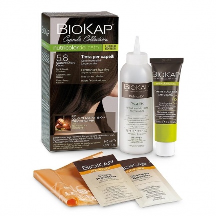 Боя за коса Biokap Nutricolor Delicato, 140 мл. - Естествено черно 1.0