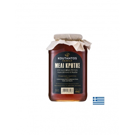 Пчелен мед от иглолистни дървета, билки и мащерка (о. Крит),950 g