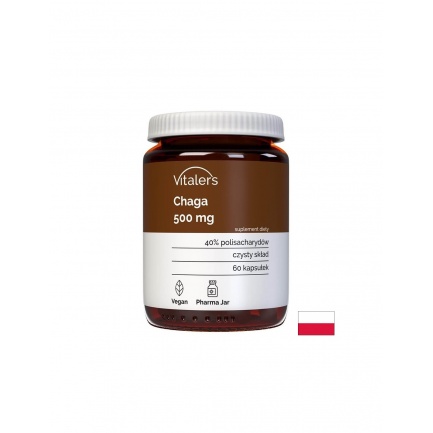 Чага – Имунитет и баланс на кръвната захар, 500 mg, 60 капсули