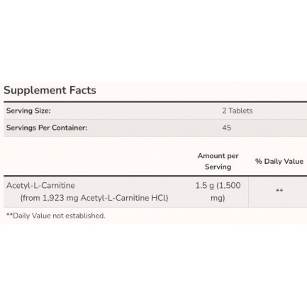 Acetyl L-Carnitine 750 mg