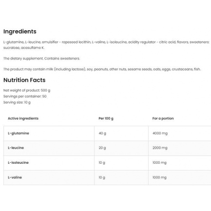 BCAA + GLUTAMINE Powder