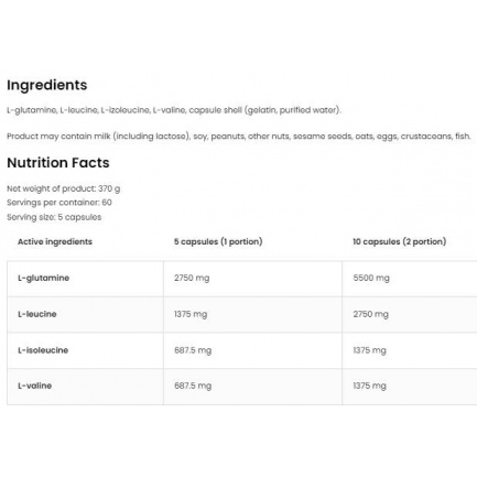 BCAA + Glutamine 5500 mg