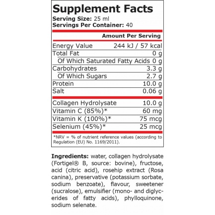 Pure Nutrition - Collagen Liquid - Cherry - 1000 Ml