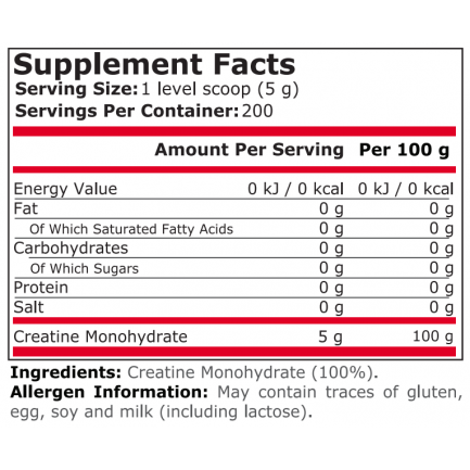 Pure Nutrition - 100% Pure Creatine - 1000 Г