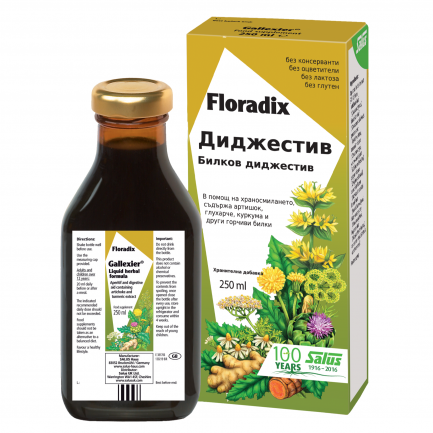 Floradix Диджестив Билков еликсир за добро храносмилане 250 ml