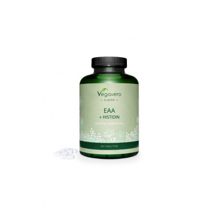 EAA+ Histidin/ Есенциални аминокиселини + Хистидин, 300 таблетки, 100% Vegan Vegavero