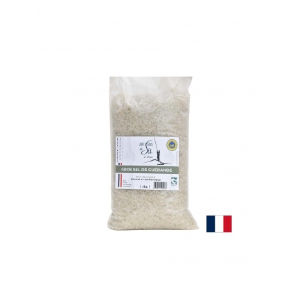 Едра морска сол от Геранд, нерафинирана, 1 kg