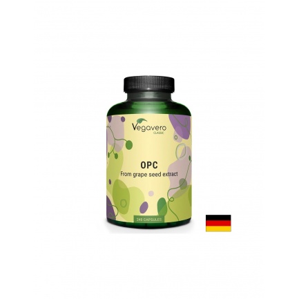 Екстракт от гроздово семе с OPC (350 mg) – Антиоксидантна защита и кръвоносни съдове, 240 капсули