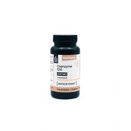 Енергия и здраво сърце - Коензим Q10 200 mg + Витамин Е 1.8 mg, 30 капсули