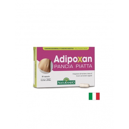 Ензими Enzi-mix® и билки Adipoxan – При подуване и тежест след хранене, 100 mg, 30 капсули