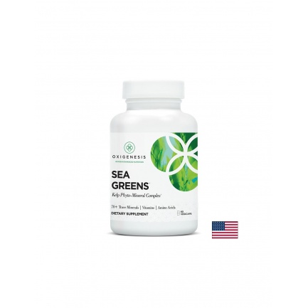 Фитоминерален комплекс + Келп Sea Greens, 60 капсули