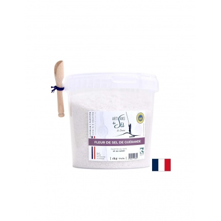 Флер дьо сел – фина морска сол от Геранд, с лопатка, PVC опаковка, 1 kg