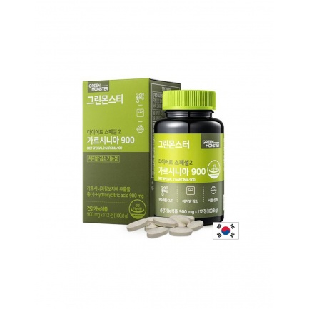Green Monster Гарциния камбоджа 900 mg – Апетит и контрол на теглото, 112 таблетки