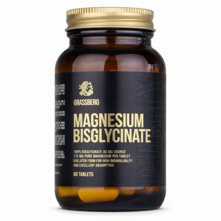 Grassberg Magnesium Bisglycinate - Магнезиев Глицинат | 60 tabs