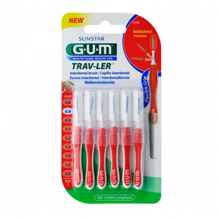 GUM TravLer Интердентална четка за зъби 0,8 mm