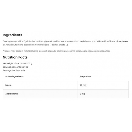 Lutein Forte / with Zeaxanthin