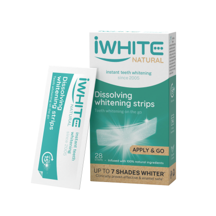 iWhite Natural Разтварящи се избелващи ленти за зъби х28 броя