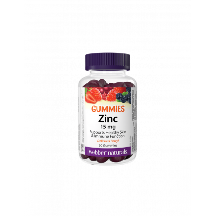 Имунитет - Цинк (глюконат) Гъми 15 mg, 60 желирани таблетки с плодов вкус