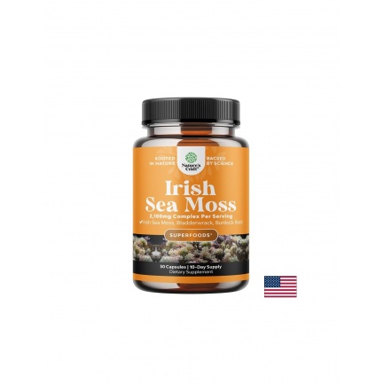 Ирландски морски мъх 250 mg + Фукус 250 mg + Репей 200 mg – Имунитет и щитовидна жлеза, 30 капсули