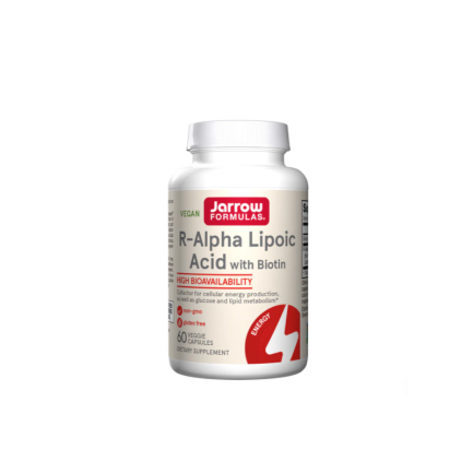 Jarrow Formulas R-Alpha Lipoic Acid 100mg + Biotin - Алфа Липоева Киселина + Биотин | 60 caps