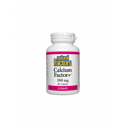 Calcium Factor+®/ Калций фактор+® (цитрат) 350 mg х 90 таблетки Natural Factors