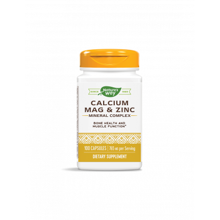 Calcium, Magnesium & Zinc/ Калций с Магнезий и Цинк х 100 капсули Nature’s Way