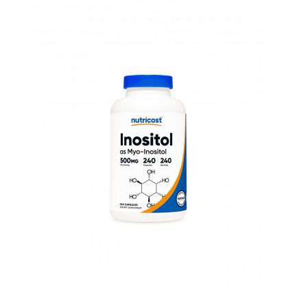 Хормонален дисбаланс - Инозитол (Мио Инозитол/Витамин В8),500 mg/240 капсули Nutricost