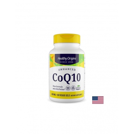 Коензим Q10 с BioPerine – Сърдечна функция и клетъчна енергия, 100 mg, 60 растителни софтгел капсули