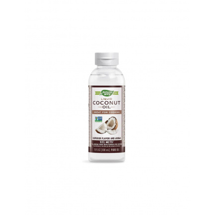 Liquid Coconut Oil / Кокосово масло (течно),93 % MCTs‡ (мастни киселини),300 ml Nature’s Way