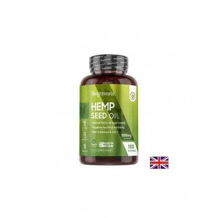 WeightWorld Опорно-двигателен апарат и ендокринна система - Масло от конопено семе, 180 софтгел капсули