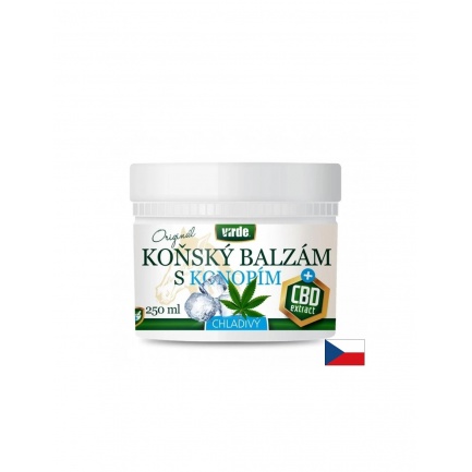 Конски балсам (охлаждащ) с коноп и канабидиол (CBD) – При мускулни и ставни болки, 250 ml