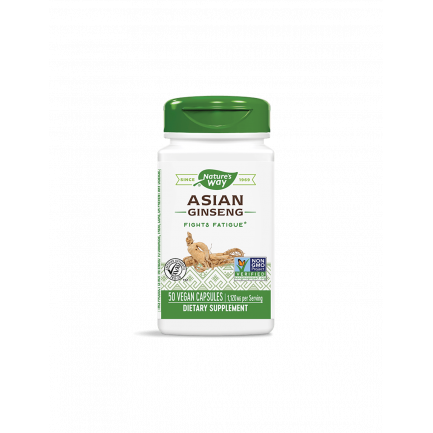 Asian Ginseng/ Женшен азиатски 560 mg х 50 капсули Nature’s Way