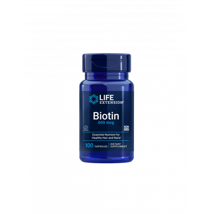 Коса, кожа и нокти - Биотин 600 µg х 100 капсули