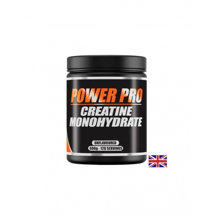 Креатин монохидрат Power Pro – Сила и мускулен растеж, 5000 mg, 600 g прах, 120 дози