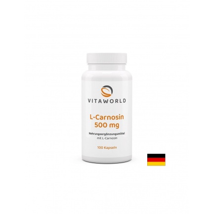 L-Карнозин 500 mg – Клетъчна защита и мозъчна функция, 100 капсули