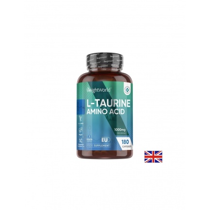 WeightWorld L-Таурин 500 mg – Енергия, издръжливост и сърдечно здраве, 180 капсули